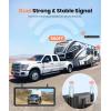 image72quot DVR Portable Solar Wireless Backup CameraHD 1080P 2 Min Quick Installation Support 2 Split Screen Back up Camera IP69K Waterproof Reverse Camera for Car Van SUV Truck Trailer