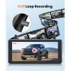 image72quot DVR Portable Solar Wireless Backup CameraHD 1080P 2 Min Quick Installation Support 2 Split Screen Back up Camera IP69K Waterproof Reverse Camera for Car Van SUV Truck Trailer