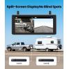 imageAUTOVOX 2 Solar Wireless Backup Camera Dual Cameras for Wider Coverage 72quot HD SplitScreen Monitor Dual Antenna Signal DVR Recording IP69K Waterproof Back Up Camera for RVTruckCamperTrailerDual Cams