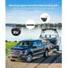 imageAUTOVOX Solar Wireless Backup Camera Kit 5quot Monitor Solar 3A Plus ampamp Solar 5 Cams Bendable Mount USB Boost Cable  Flexible Setup for Horse Trailer Boat Trailer Cargo Watch ampamp Tight Parking