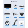 imageAUTOVOX Solar Wireless Backup Camera Kit 5quot Monitor Solar 3A Plus ampamp Solar 5 Cams Bendable Mount USB Boost Cable  Flexible Setup for Horse Trailer Boat Trailer Cargo Watch ampamp Tight Parking