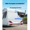 imageAUTOVOX Solar Wireless Backup Camera Kit 5quot Monitor Solar 3A Plus ampamp Solar 5 Cams Bendable Mount USB Boost Cable  Flexible Setup for Horse Trailer Boat Trailer Cargo Watch ampamp Tight Parking