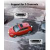 imageAUTOVOX Solar Wireless Backup Camera Kit Dual Solar 3A Plus Cams ampamp 72quot Monitor and Bendable Mount  Flexible Monitor Placement for RV Horse Trailer Interior View ampamp Parking