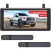 image72quot DVR Portable Solar Wireless Backup CameraHD 1080P 2 Min Quick Installation Support 2 Split Screen Back up Camera IP69K Waterproof Reverse Camera for Car Van SUV Truck Trailer