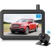 imageAUTOVOX Wireless Backup Camera 5 Inch HD Monitor Easy Install Stable Digital Signal Rear View Camera System Dual Channel Color Night Vision Back Up Camera for Car SUV Pickup Truck Van  W7Pro
