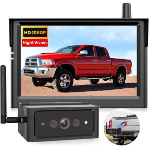 imageAUTOVOX Magnetic Wireless Backup Camera2Mins DIY Installation ampamp1080P Portable Battery Truck Trailer Hitch Rear View Camera with 5quot Car Monitor SystemIR Night Vision Back Up Camera for CamperRVS4