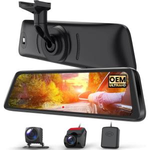 imageAUTOVOX T9PRO OEM Rear View Mirror Camera with Detached Front Lens 935quot Full Laminated Touch Screen Mirror Dash Cam Front and Rear with No Glare Super Night Vision Backup Camera for CarTruck