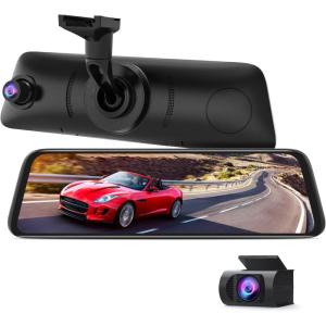 imageAUTOVOX V5PRO 1080P 935 OEM Rear View Mirror Camera Full Laminated Ultrathin Touch Screen Mirror Dash Cam Front and Rear with No Glare Super Night Vision Car Backup Camera Mirror