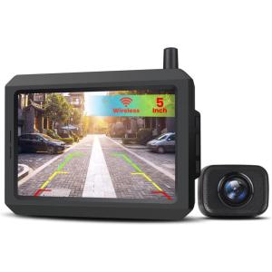 imageAUTOVOX W7 Wireless Backup Camera 5quot HD Monitor Easy Install Stable Digital Signal Back Up Camera System IP69 Waterproof Night Vision Reverse Camera for Car Truck SUV Pickup Van Trailer