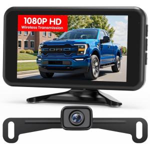 imageAUTOVOX Wireless Backup Camera for Car 5quot 1080P HD DualChannel Monitor Easy InstallationStable Digital Transmission SignalIP69K Waterproof Night Vision Back Up Camera for CarTruckSUVTrailer