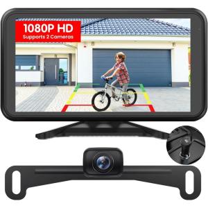 imageAUTOVOX Wireless Backup Camera for Car Easy Install No Delay 5quot HD 1080P Rear View Camera with Clear Night Vision 2 Channels IP69K Waterproof Back Up Camera System for Truck Pickup SUV Van  W125 Inch