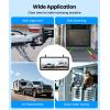 imageAUTOVOX Solar Wireless Backup Camera Kit 72quot 1080P SplitScreen DVR Monitor with Dual Antenna ampamp Color Night Vision Includes 360 Bendable Mount and 5V to 12V USB StepUp Cable for CarRVTruckTra