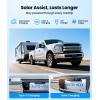 imageAUTOVOX Solar Wireless Backup Camera Kit 72quot 1080P SplitScreen DVR Monitor with Dual Antenna ampamp Color Night Vision Includes 360 Bendable Mount and 5V to 12V USB StepUp Cable for CarRVTruckTra