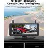 imageAUTO VOX Wireless Backup Camera Magnetic 5quot Portable No Wiring 1 Min Install Trailer Hitch Camera 2Channel HD 1080P Car Monitor ampamp IR Night Vision Back Up Camera Systems for Truck RV Camper72 inch