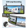 imageAUTO VOX Wireless Backup Dual Camera Solar Magnetic ampamp Solar Camera 72quot DVR 1080P 2 Split Recording Monitor Dual Antenna Signal 3Min Install HD IR Night Vision for Truck Trailer RV Camper