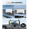 imageAUTOVOX 72quot DVR Portable Solar Wireless Backup CameraHD 1080P 2 Min Quick Installation Support 2 Split Screen Back up Camera IP69K Waterproof Reverse Camera for Car Van SUV Truck TrailerBlack
