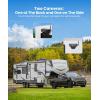 imageAUTOVOX Wireless Backup Camera Kit 72quot Monitor Dual Solar 5A Cams Suction Mount  Dual View for RV HorseBoat Trailer Cargo Campsite ampamp Safe Parking