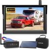 imageAUTO VOX 5quot HD 1080P Portable Magnetic Wireless Backup Camera with Solar Panel 1 Min Install Trailer Hitch Camera 2Split Car Monitor ampamp IR Night Vision Back Up Camera Systems for Truck Trailer RV