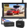 imageAUTO VOX Wireless Backup Camera Magnetic 5quot Portable No Wiring 1 Min Install Trailer Hitch Camera 2Channel HD 1080P Car Monitor ampamp IR Night Vision Back Up Camera Systems for Truck RV CamperS4BN