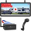 imageAUTOVOX 72quot Magnetic Wireless Backup Camera 360 Adjustable Suction Mount Support SplitScreen with DVR Dual Antenna 120Day Battery 1080P IP69K Waterproof Camera for RV Truck Trailer Car