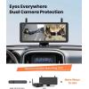 imageAUTOVOX Solar Wireless Backup CameraDual Cam 72quot HD SplitScreen Dual Antenna Signal 3Minute Easy Install 1080P Color Night Vision DVR Recording Back Up Camera for Car Truck Camper Trailer