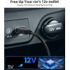imageAUTOVOX USB Charger DC 5V to 12V Charging Cable for Wireless Backup Camera 4Pin Power Supply for S3A Plus Solar4B Solar 5A Not Occupy Cigarette Lighter RVCar Accessirous