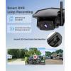 imageAUTOVOX Wireless RV Backup Camera System Rear and Side Coverage on a Large 72 HD Monitor Triple Split View IR Night Vision DVR Recording Back up Camera for RVTravel TrailerMotorhomeCamperVISTA Camera