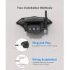 imageAUTOVOX Wireless RV Backup Camera System Rear and Side Coverage on a Large 72 HD Monitor Triple Split View IR Night Vision DVR Recording Back up Camera for RVTravel TrailerMotorhomeCamperVISTA Camera