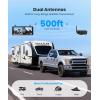 imageAUTOVOX Dual Solar Wireless Magnetic Backup Camera 2Min Easy Install 72 1080P SplitScreen DVR Monitor WallMount amp Hitch Back Up Camera IR Night Vision IP69K Waterproof for TruckRV Trailer72Dual Cam