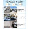 imageAUTOVOX Dual Solar Wireless Magnetic Backup Camera 2Min Easy Install 72 1080P SplitScreen DVR Monitor WallMount amp Hitch Back Up Camera IR Night Vision IP69K Waterproof for TruckRV Trailer72dual Solar Cam