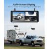 imageAUTOVOX Dual Solar Wireless Magnetic Backup Camera 2Min Easy Install 72 1080P SplitScreen DVR Monitor WallMount amp Hitch Back Up Camera IR Night Vision IP69K Waterproof for TruckRV Trailer72Dual Cam
