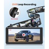 image:imageAUTOVOX 72 Solar Wireless Dual Backup Cameras with Suction Cup Mount 1080P DVR Split Screen Adjustable Windshield Mount Front and Rear View IP69K Waterproof for Truck RV Trailer SUV