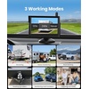 image:imageAUTOVOX Magnetic Wireless Backup Camera with Solar Panel 1 Minute Install Hitch Camera Solar Assisted Charging for RV 1080P HD 5 Monitor IR Night Vision IP69K Waterproof for Truck RV Trailer