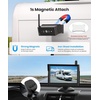 image:imageAUTOVOX Magnetic Wireless Backup Camera with Solar Panel 1 Minute Install Hitch Camera Solar Assisted Charging for RV 1080P HD 5 Monitor IR Night Vision IP69K Waterproof for Truck RV Trailer