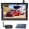 image:imageAUTOVOX Magnetic Wireless Backup Camera with Solar Panel 1 Minute Install Hitch Camera Solar Assisted Charging for RV 1080P HD 5 Monitor IR Night Vision IP69K Waterproof for Truck RV Trailer