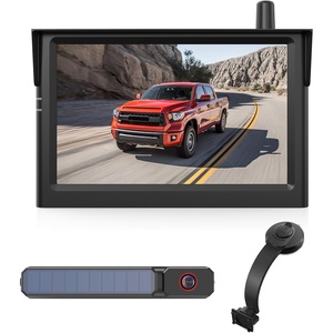 image:imageAUTOVOX 5 Solar Wireless Backup Camera with Suction Cup Mount 1080P HD Monitor Adjustable Windshield Mount 3 Minute Install IP69K Waterproof for Car Truck SUV Trailer