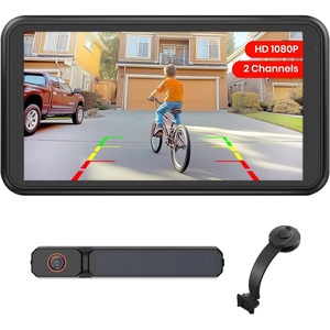 image:imageAUTOVOX 5 Solar Wireless Backup Camera with Suction Cup Mount Compact 1080P Monitor Adjustable Windshield Mount Solar Assisted Charging IP69K for Car Truck SUV Trailer RV