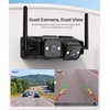 image:imageAUTOVOX Wireless RV Backup Camera Dual Lens Road and Bumper View Dual Antenna Smooth Live View 72 1080P DVR Monitor IR Night Vision Back up Camera for Prewired RV 5th Wheel Trailer Camper1 Cam