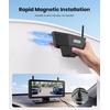 image:imageAUTOVOX Solar Magnetic Wireless Backup Camera 1Min Easy Magnetic Install Smart Detection Helps Spot Cars amp Pedestrians 72 1080P Split Screen Monitor Back Up Camera for Truck RV Trailer Camper2 Cam