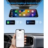 image:imageAUTOVOX Dual 2K OEM Rear View Mirror Camera with Carplay  Upgrade 936 Touch Screen with No Glare Voice Control Auto Brightness Super Clear Night Vision for Car SUV TruckV6936 Inch Upgrade