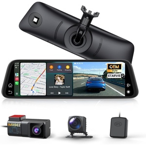 image:imageAUTOVOX Dual 2K OEM Rear View Mirror Camera with Carplay  Upgrade 936 Touch Screen with No Glare Voice Control Auto Brightness Super Clear Night Vision for Car SUV TruckV6936 Inch Upgrade