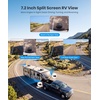 image:imageAUTOVOX Wireless RV Backup Camera Dual Lens Rear Road and Bumper View  Dual Antenna Stable Signal 72 1080P DVR Monitor IR Night Vision Backup Camera for Prewired RV 5th Wheel Trailer Camper3 Cams