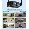 image:imageAUTOVOX Wireless RV Backup Camera Dual Lens Rear Road and Bumper View  Dual Antenna Stable Signal 72 1080P DVR Monitor IR Night Vision Backup Camera for Prewired RV 5th Wheel Trailer Camper3 Cams