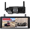 image:imageAUTOVOX Wireless RV Backup Camera Dual Lens Rear Road and Bumper View  Dual Antenna Stable Signal 72 1080P DVR Monitor IR Night Vision Backup Camera for Prewired RV 5th Wheel Trailer Camper1 CamN